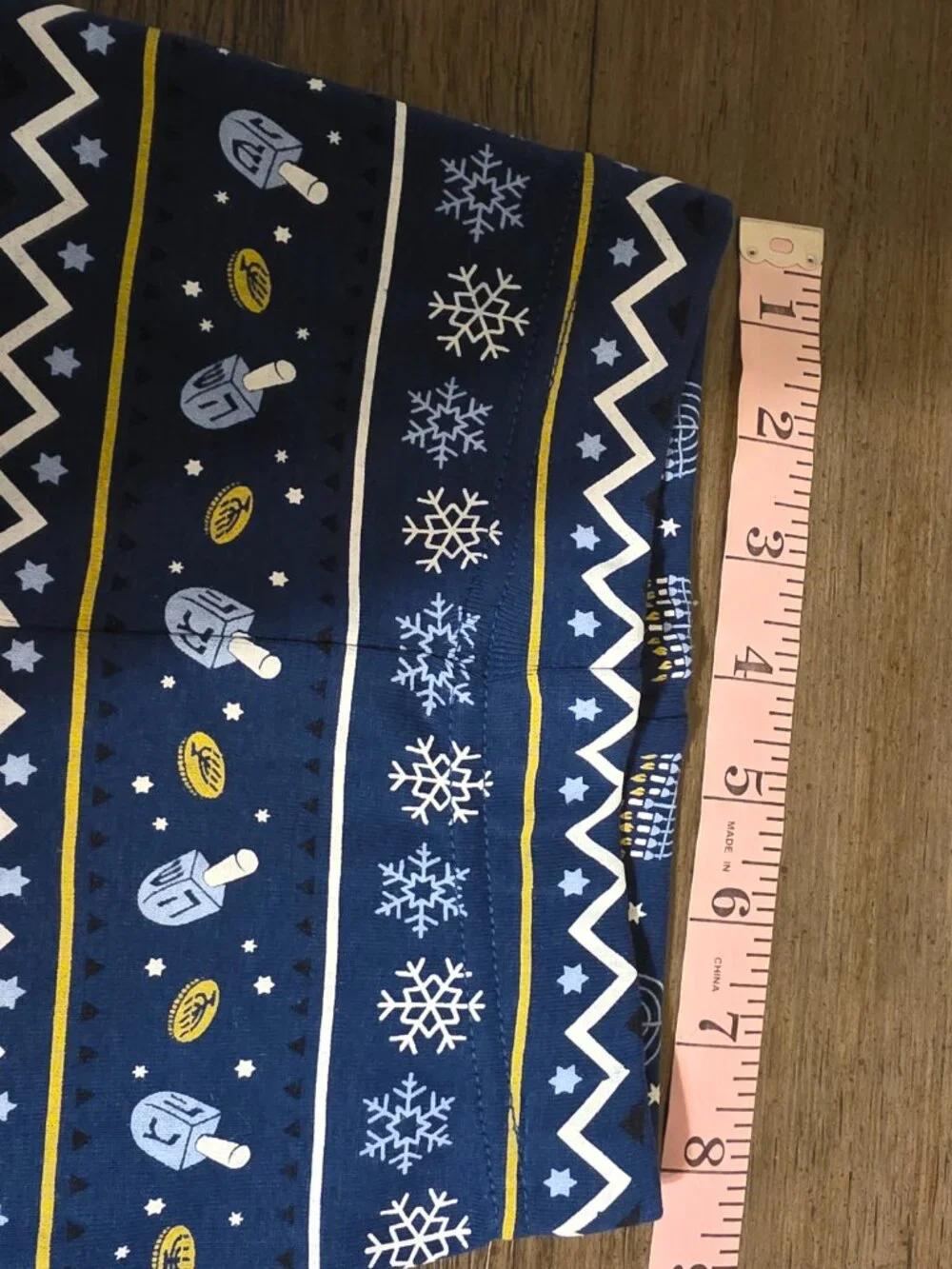 Petit Lem Hanukkah Fair Isle Organic Cotton Pajamas NWT 2T Blue Holiday